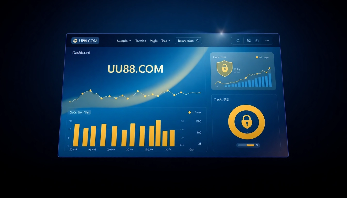 Secure online casino interface promoting UU88 COM with trusted branding and user-friendly design for safe betting experience.