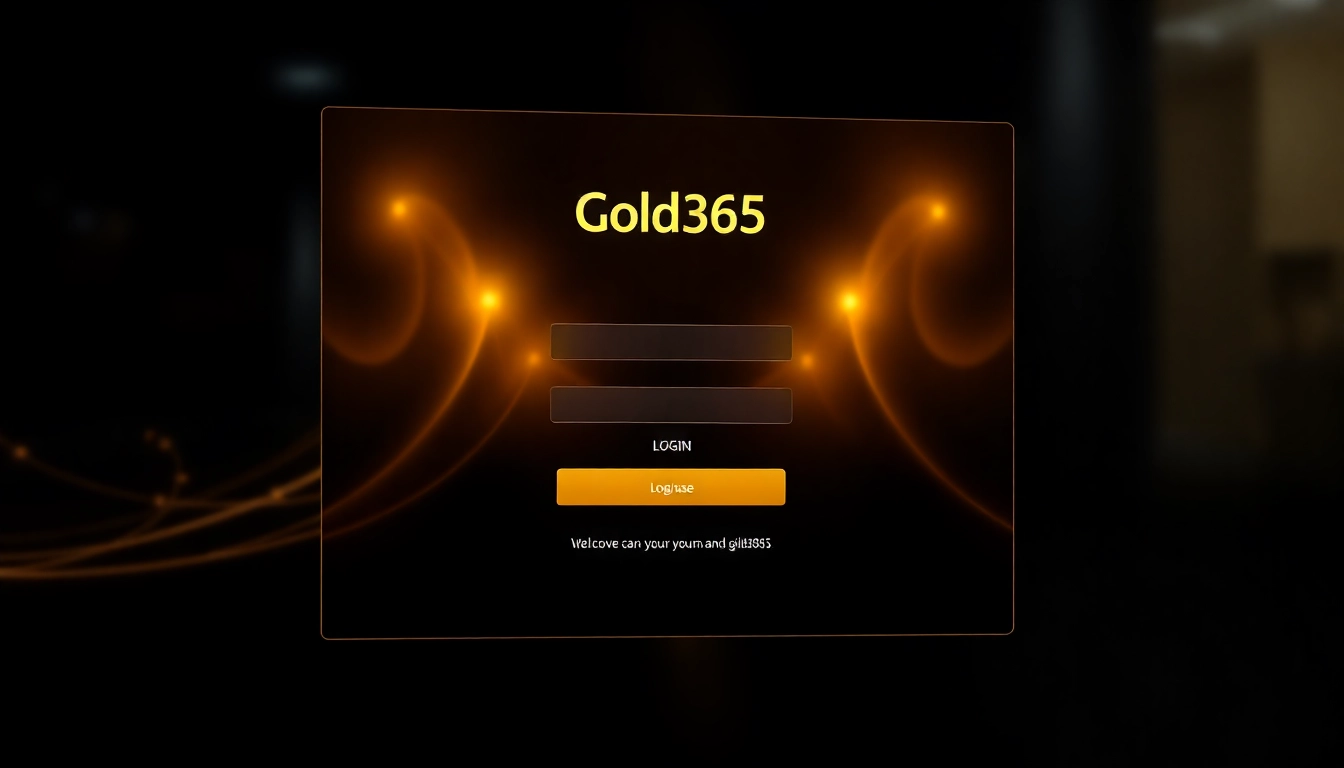 Gold365 Login portal showing a secure, user-friendly interface with vibrant gold theme for seamless access to betting features