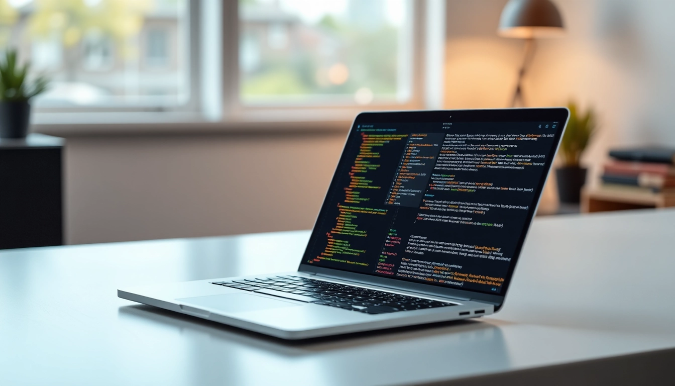 Tech expert demonstrating AI detection bypass methods with code analysis on a laptop for