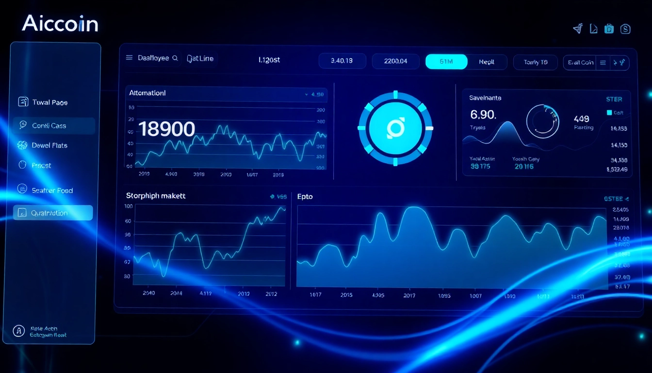 Aicoin market analysis dashboard with real-time charts and data visualization for traders and